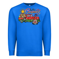 True Royal hello summer Premium Sweatshirt - SublimationCraftShop