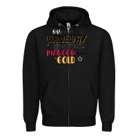 Black on game day we wear maroon and gold Zipper Hoodie - MaliasSmallBusiness