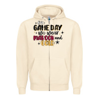 Sandshell on game day we wear maroon and gold Zipper Hoodie - MaliasSmallBusiness