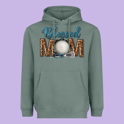 Western Blessed Mom With Lacrosse Heavyweight Hoodie Designed By Texasbilliewilder