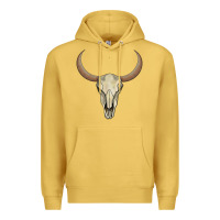 Antique Gold bull skull Premium Hoodie - AdoDesignShop