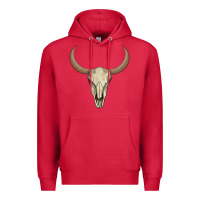 Cardinal bull skull Premium Hoodie - AdoDesignShop
