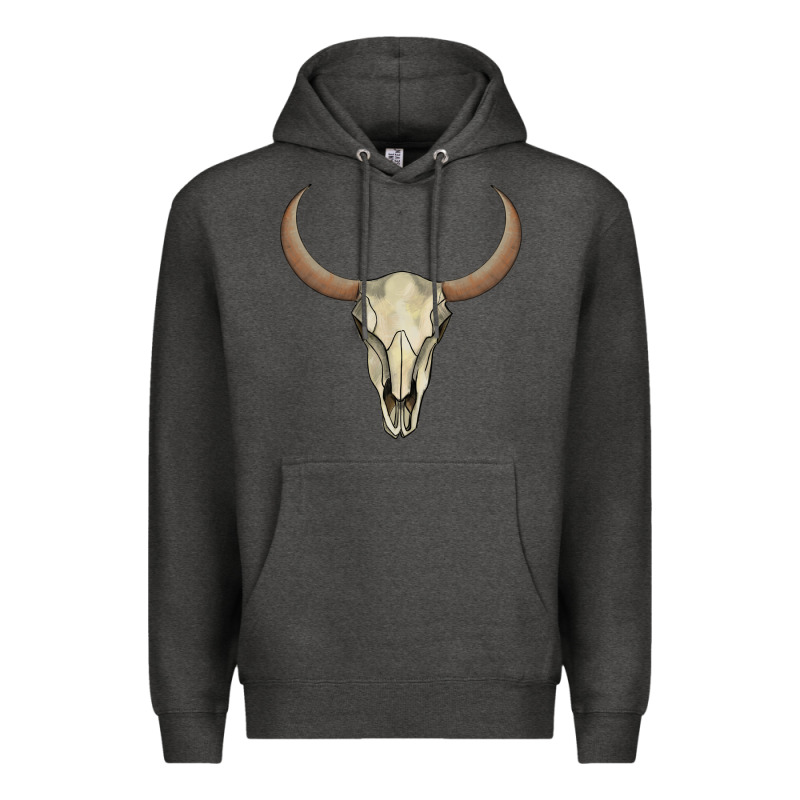 Bull Skull Premium Hoodie by AdoDesignShop | Teevron