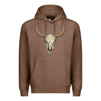 Chestnut bull skull Premium Hoodie - AdoDesignShop