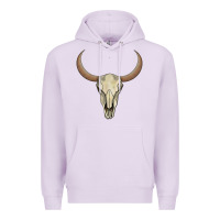 Lilac bull skull Premium Hoodie - AdoDesignShop