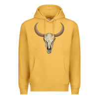 Mustard bull skull Premium Hoodie - AdoDesignShop
