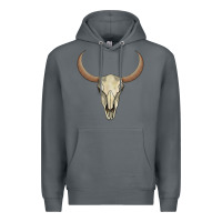 Rock bull skull Premium Hoodie - AdoDesignShop