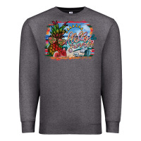 Charcoal Heather hello summer Premium Sweatshirt - SublimationCraftShop