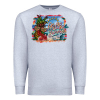 Heather Grey hello summer Premium Sweatshirt - SublimationCraftShop