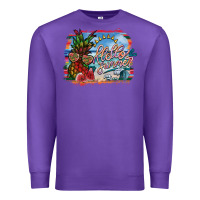 Purple hello summer Premium Sweatshirt - SublimationCraftShop