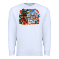 White hello summer Premium Sweatshirt - SublimationCraftShop