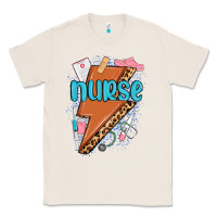 Natural nurse lightning bolt Classic Tee - MaliasSmallBusiness