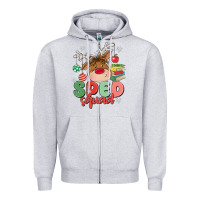 Heather Grey sped squad Zipper Hoodie - MaliasSmallBusiness