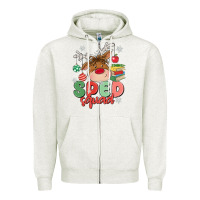 Oatmeal Heather sped squad Zipper Hoodie - MaliasSmallBusiness