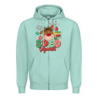 Seafoam sped squad Zipper Hoodie - MaliasSmallBusiness