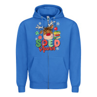 True Royal sped squad Zipper Hoodie - MaliasSmallBusiness