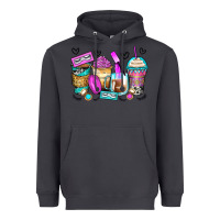 Smoke eyelash coffee cups Heavyweight Hoodie - Zillion Design Studio
