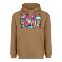 Toasted Coconut eyelash coffee cups Heavyweight Hoodie - Zillion Design Studio