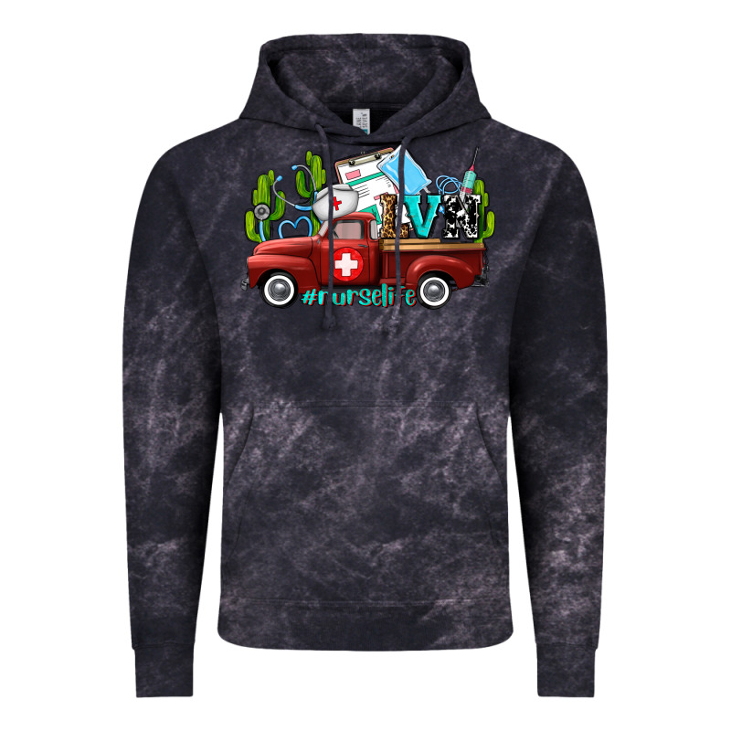Lvn Nurse Truck With Cactus And Sunflowers Vintage Hoodie by AdoDesignShop | Teevron