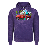 Cloud Purple lvn nurse truck with cactus and sunflowers Vintage Hoodie - AdoDesignShop