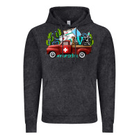 Vintage Black lvn nurse truck with cactus and sunflowers Vintage Hoodie - AdoDesignShop