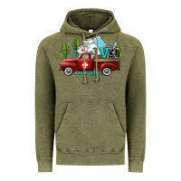 Vintage Olive lvn nurse truck with cactus and sunflowers Vintage Hoodie - AdoDesignShop