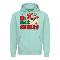 Seafoam big nick energy Zipper Hoodie - MaliasSmallBusiness