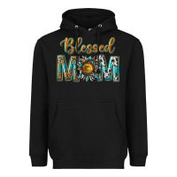 Black western blessed mom with sunflower Heavyweight Hoodie - texasbilliewilder