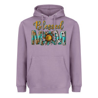 Lavender western blessed mom with sunflower Heavyweight Hoodie - texasbilliewilder