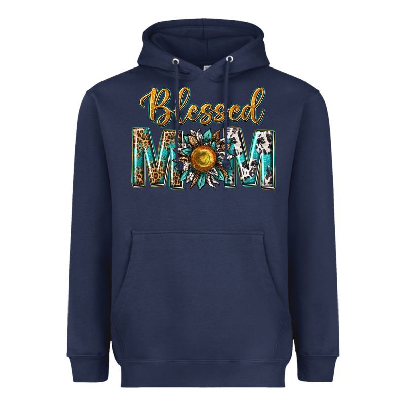 Western Blessed Mom With Sunflower Heavyweight Hoodie by texasbilliewilder | Teevron