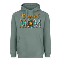 Sage western blessed mom with sunflower Heavyweight Hoodie - texasbilliewilder