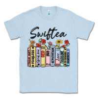 Dusty Blue swiftea books Classic Tee - MaliasSmallBusiness