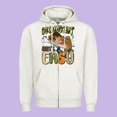 Zipper Hoodie hookin' ain't easy