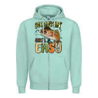 Seafoam hookin' ain't easy Zipper Hoodie - MaliasSmallBusiness