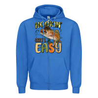 True Royal hookin' ain't easy Zipper Hoodie - MaliasSmallBusiness