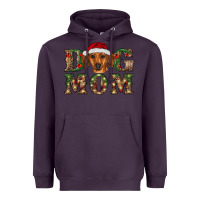 Plum christmas dog mom dachshund Heavyweight Hoodie - RanaPortraitStore