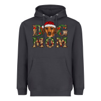 Smoke christmas dog mom dachshund Heavyweight Hoodie - RanaPortraitStore