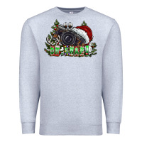 Heather Grey oh,snap! Premium Sweatshirt - CowhideDigitalArt