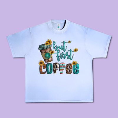 But First Coffee Urban Heavy Tee Designed By Artiststas