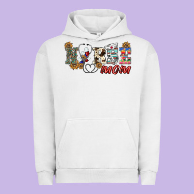 Western Nurse Mom Urban Hoodie Designed By Barkaloodesign