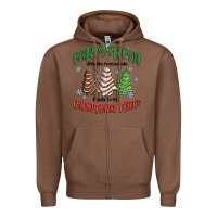 Chestnut farm fresh christmas trees Zipper Hoodie - MaliasSmallBusiness