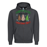 Smoke farm fresh christmas trees Zipper Hoodie - MaliasSmallBusiness
