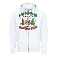 White farm fresh christmas trees Zipper Hoodie - MaliasSmallBusiness