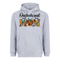 Heather Grey western dachshund mom Heavyweight Hoodie - RanaPortraitStore