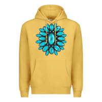 Antique Gold turqoise gemstone Premium Hoodie - AdoDesignShop