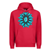 Cardinal turqoise gemstone Premium Hoodie - AdoDesignShop