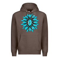 Coffee turqoise gemstone Premium Hoodie - AdoDesignShop