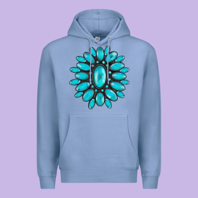 Turqoise Gemstone Premium Hoodie Designed By Adodesignshop