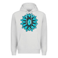 Dove Grey turqoise gemstone Premium Hoodie - AdoDesignShop