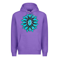 Purple turqoise gemstone Premium Hoodie - AdoDesignShop